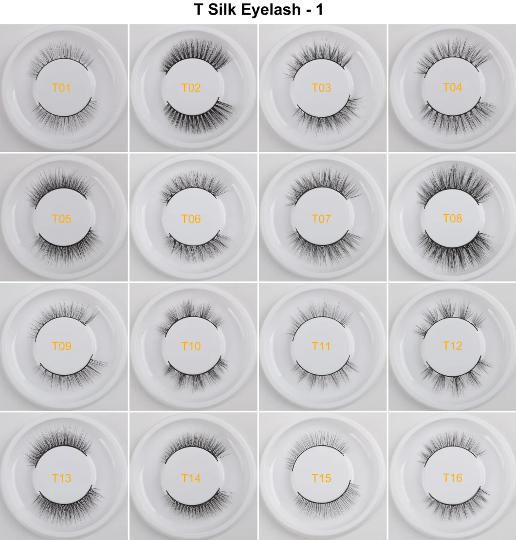 Wholesale False Lashes Handmade Vegan 3D 5D Silk Lashes Faux Mink Eyelashes