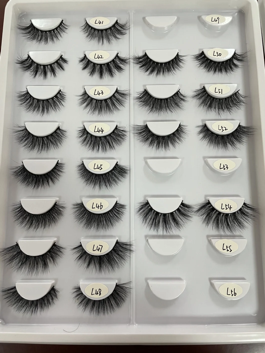 Vegan Cruelty Free Biodegradable Faux Mink Lashes 3D Natural False Eyelash Wholesale Synthetic Fluffy Eyelashes