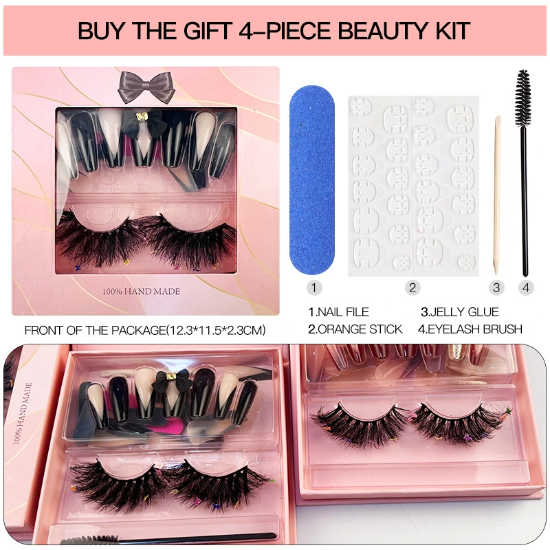 Wholesale Colored Party Use Faux Mink 8d Eyelashes